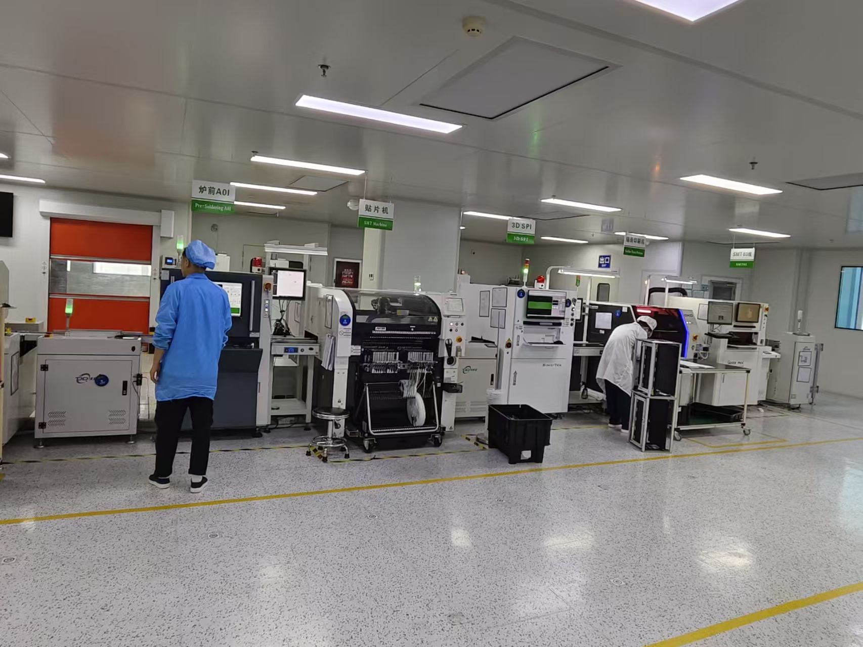 SMT production line in China PCBA factory